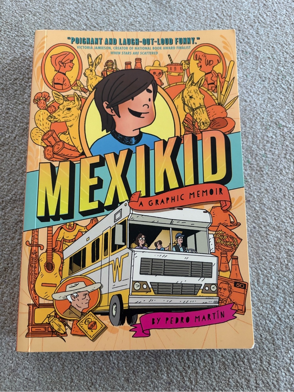 Mexikid Graphic Memoir – Orange Illustrated Kids Book